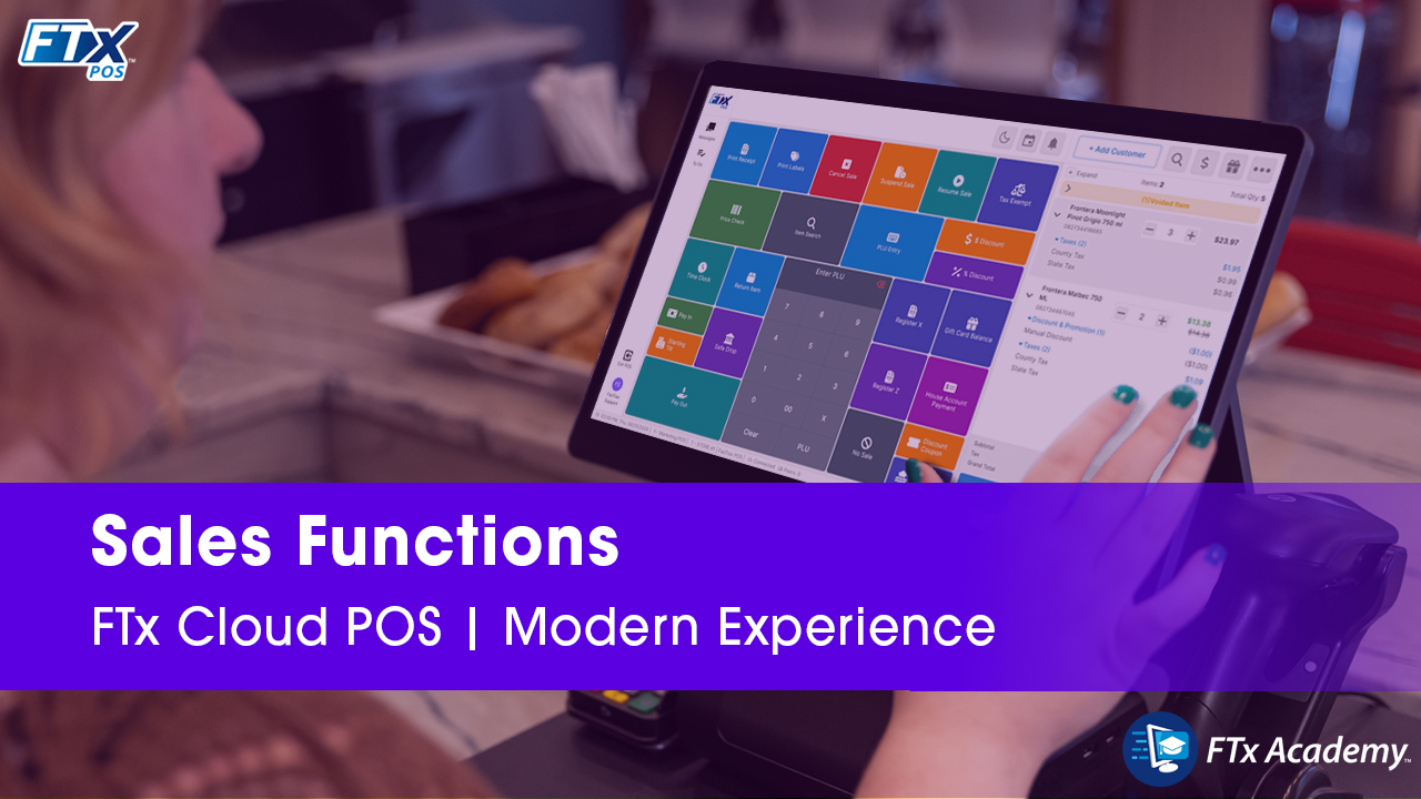 POS – Modern Experience | Sales Functions